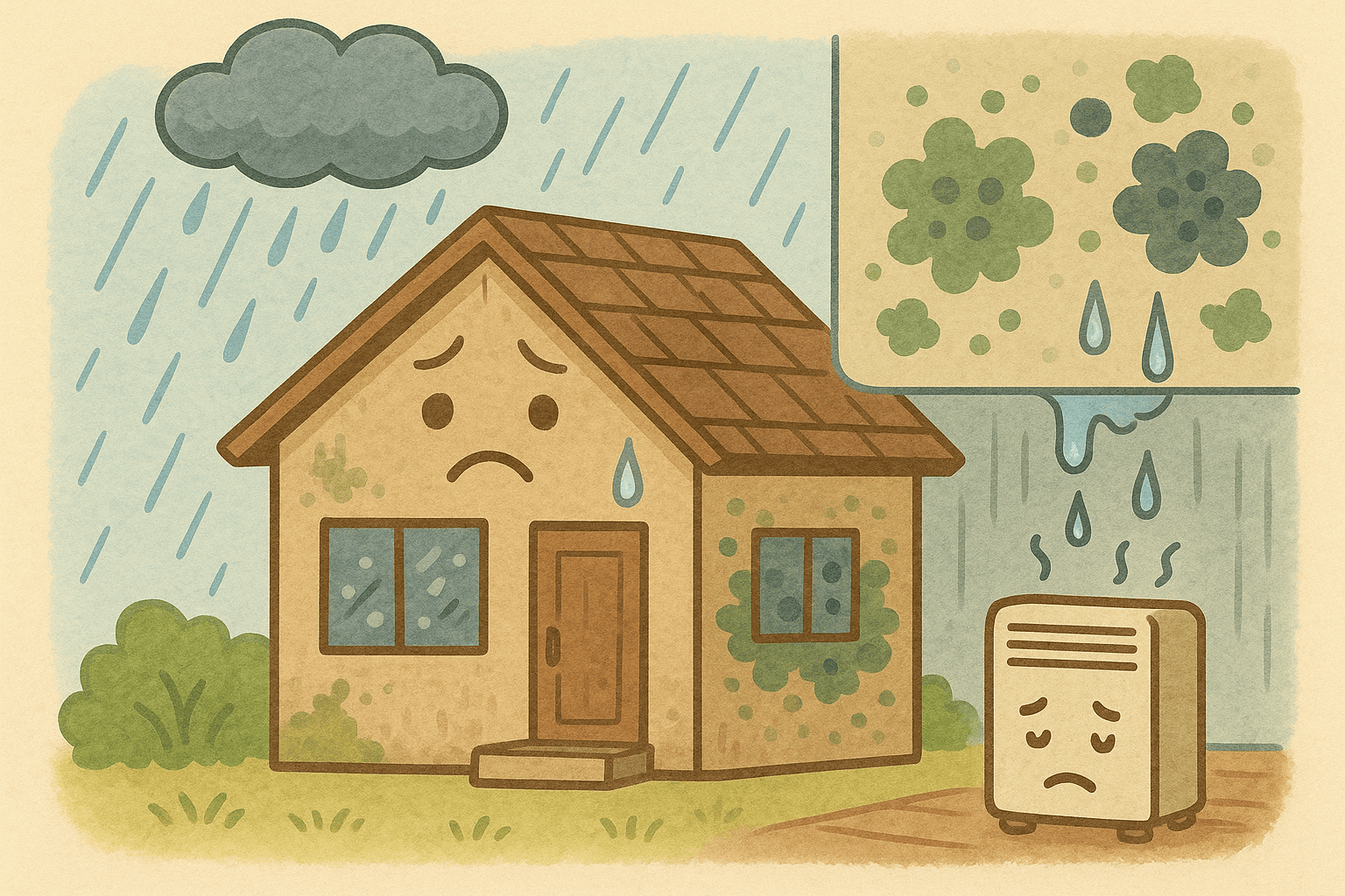 【もうすぐ梅雨】空き家のカビ・雨漏り被害と売却への影響｜放置リスクと今すぐできる対策とは？ 
